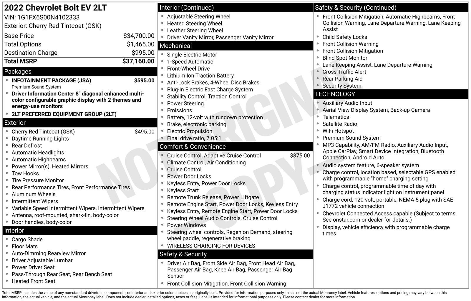 2022 Chevrolet Bolt EV 2LT