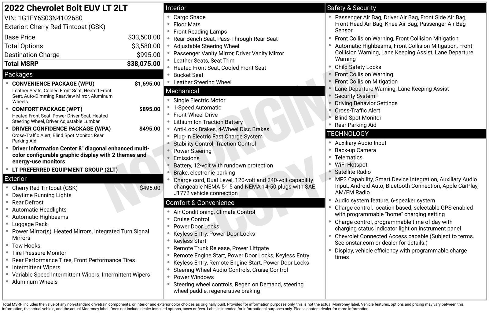 2022 Chevrolet Bolt EUV LT