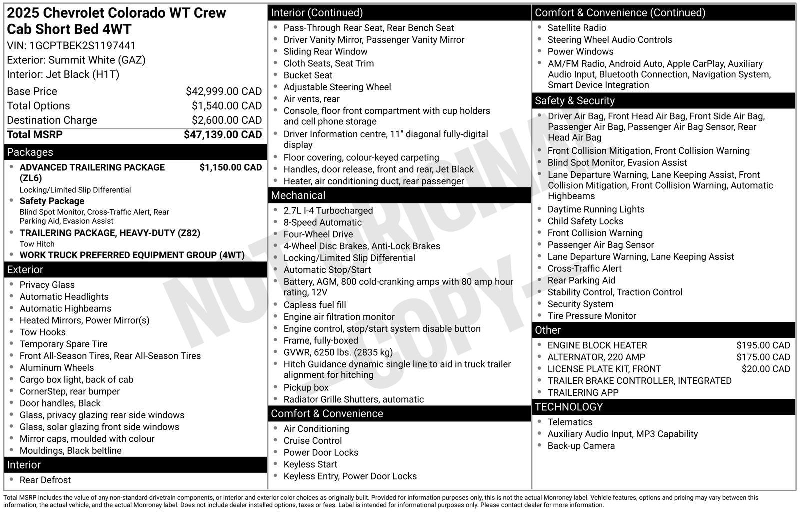 2025 Chevrolet Colorado WT/LT