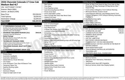 2026 Chevrolet Colorado LT