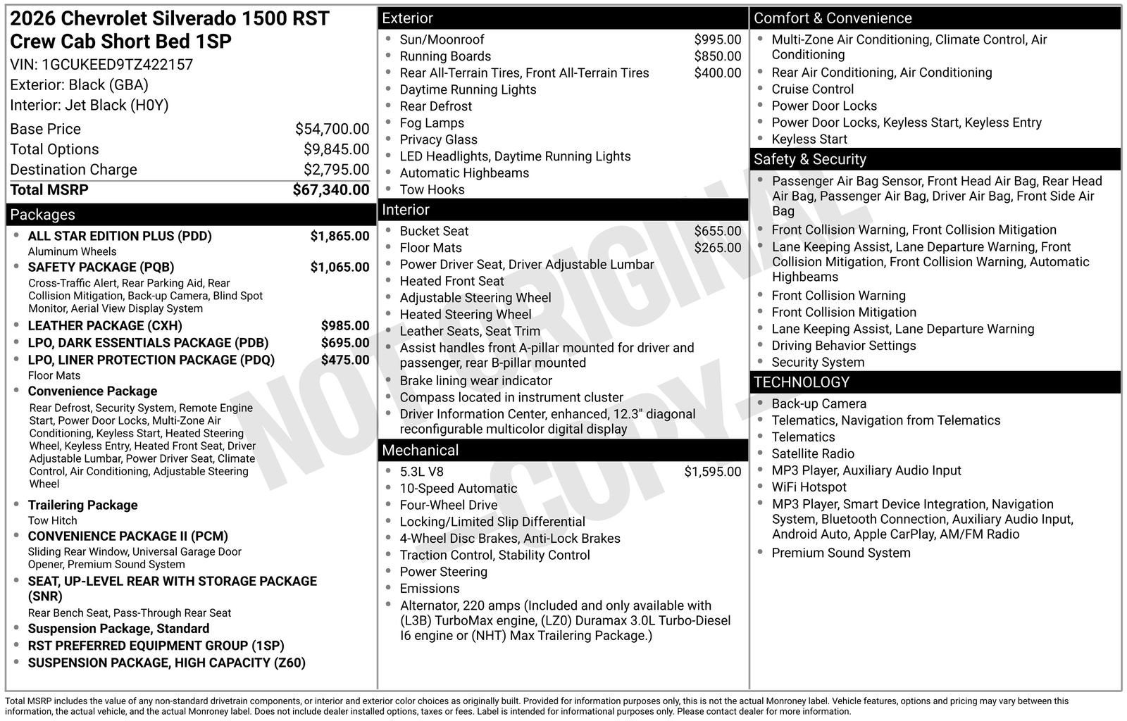 2026 Chevrolet Silverado 1500 RST