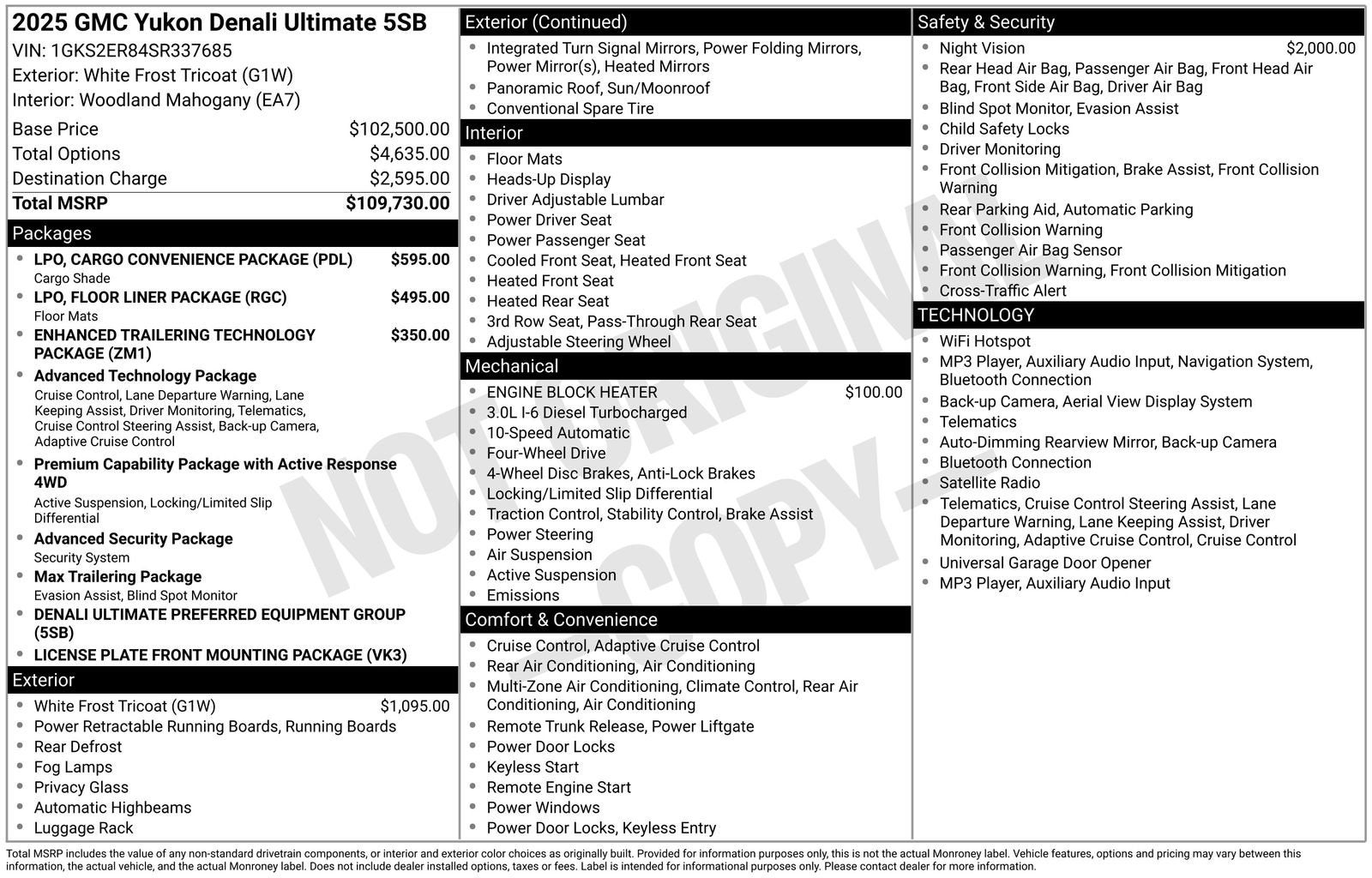 2025 GMC Yukon Denali Ultimate
