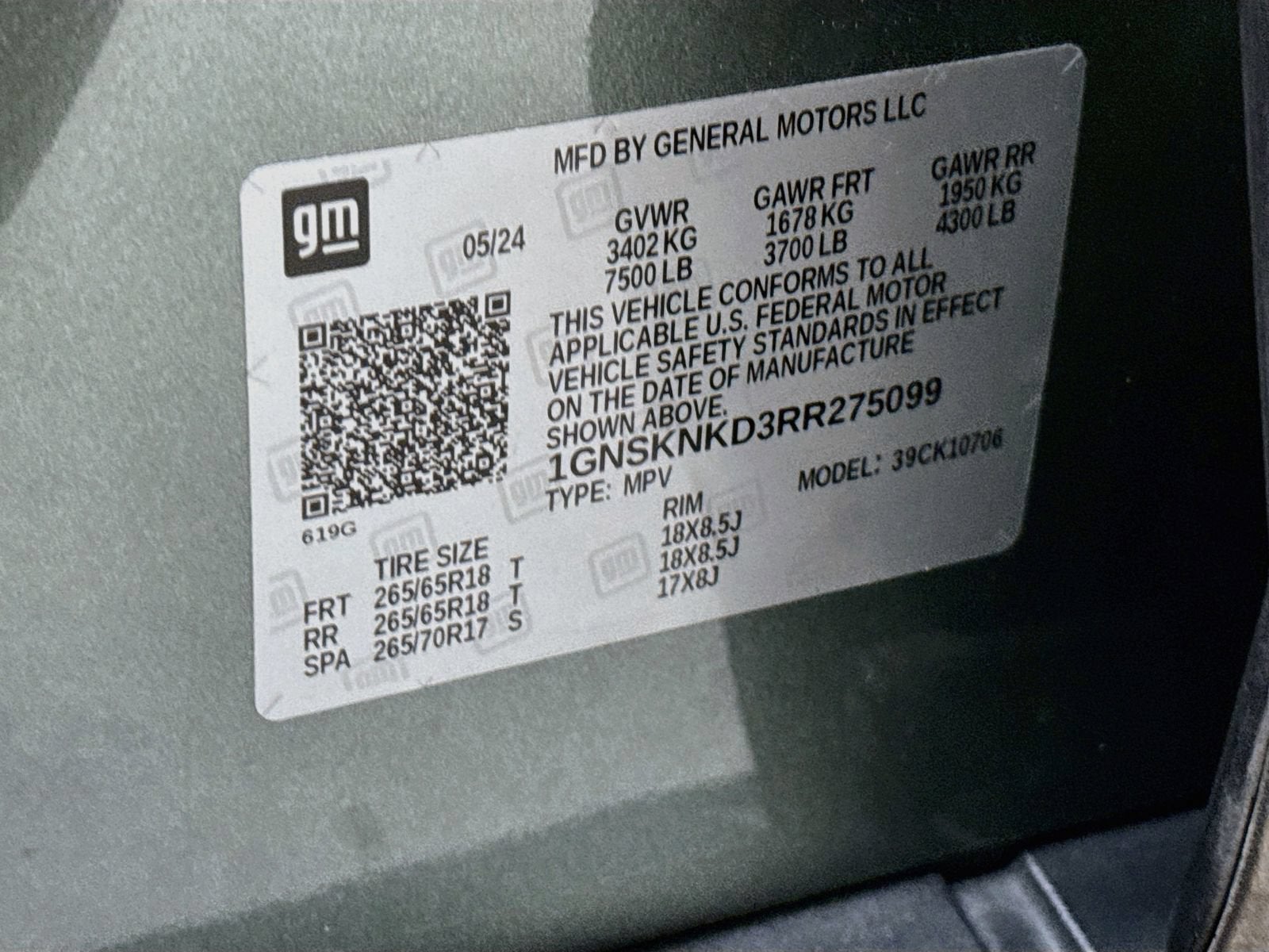 2024 Chevrolet Tahoe LT