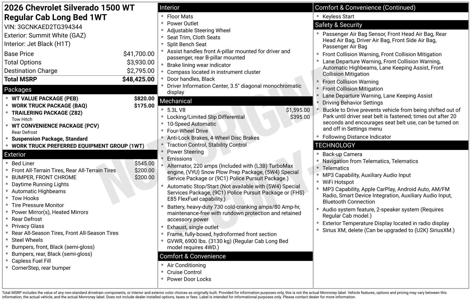 2026 Chevrolet Silverado 1500 WT