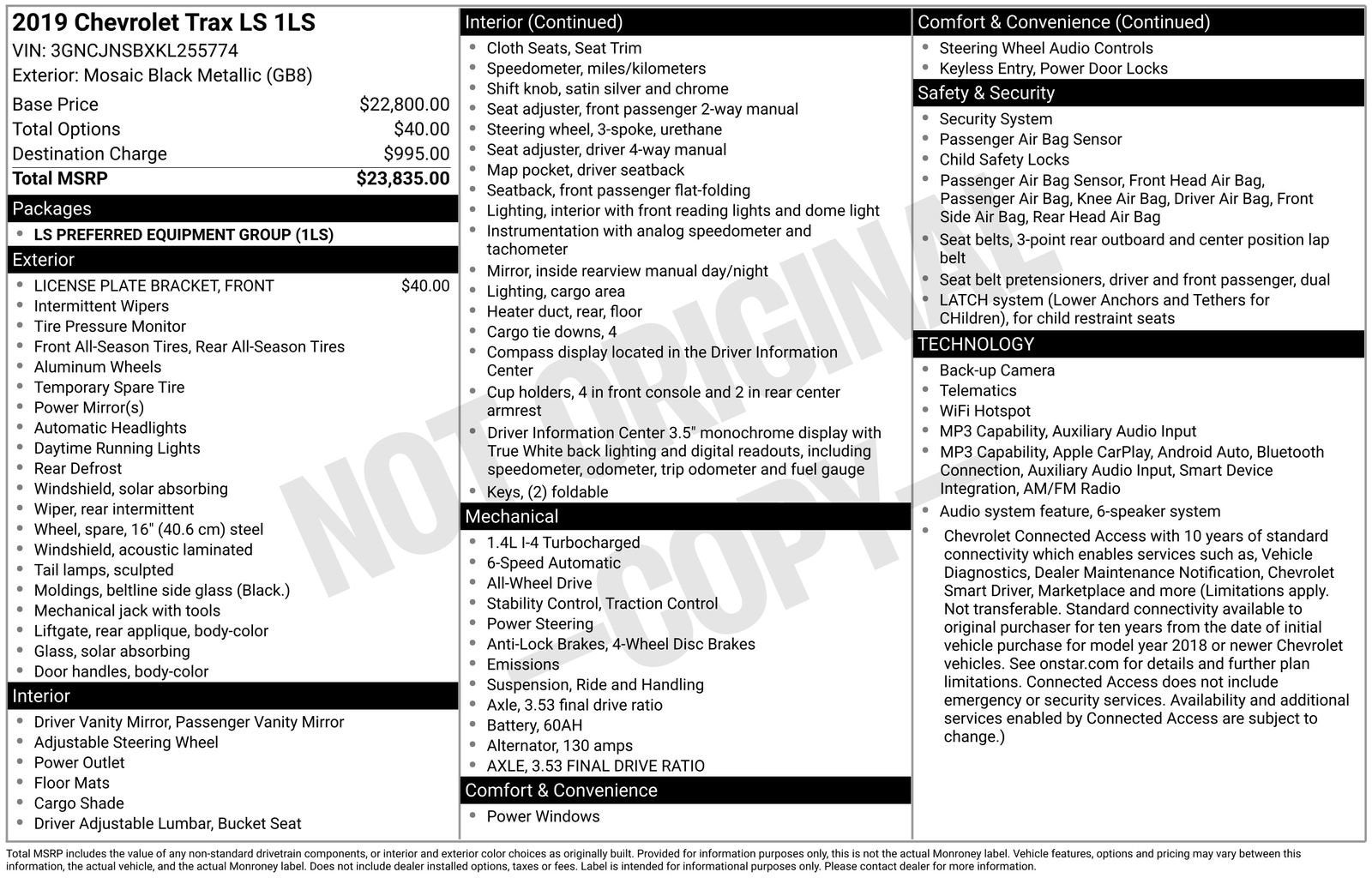 2019 Chevrolet Trax LS