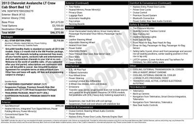 2013 Chevrolet Avalanche LT