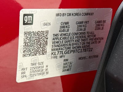 2026 Chevrolet Trax 1RS