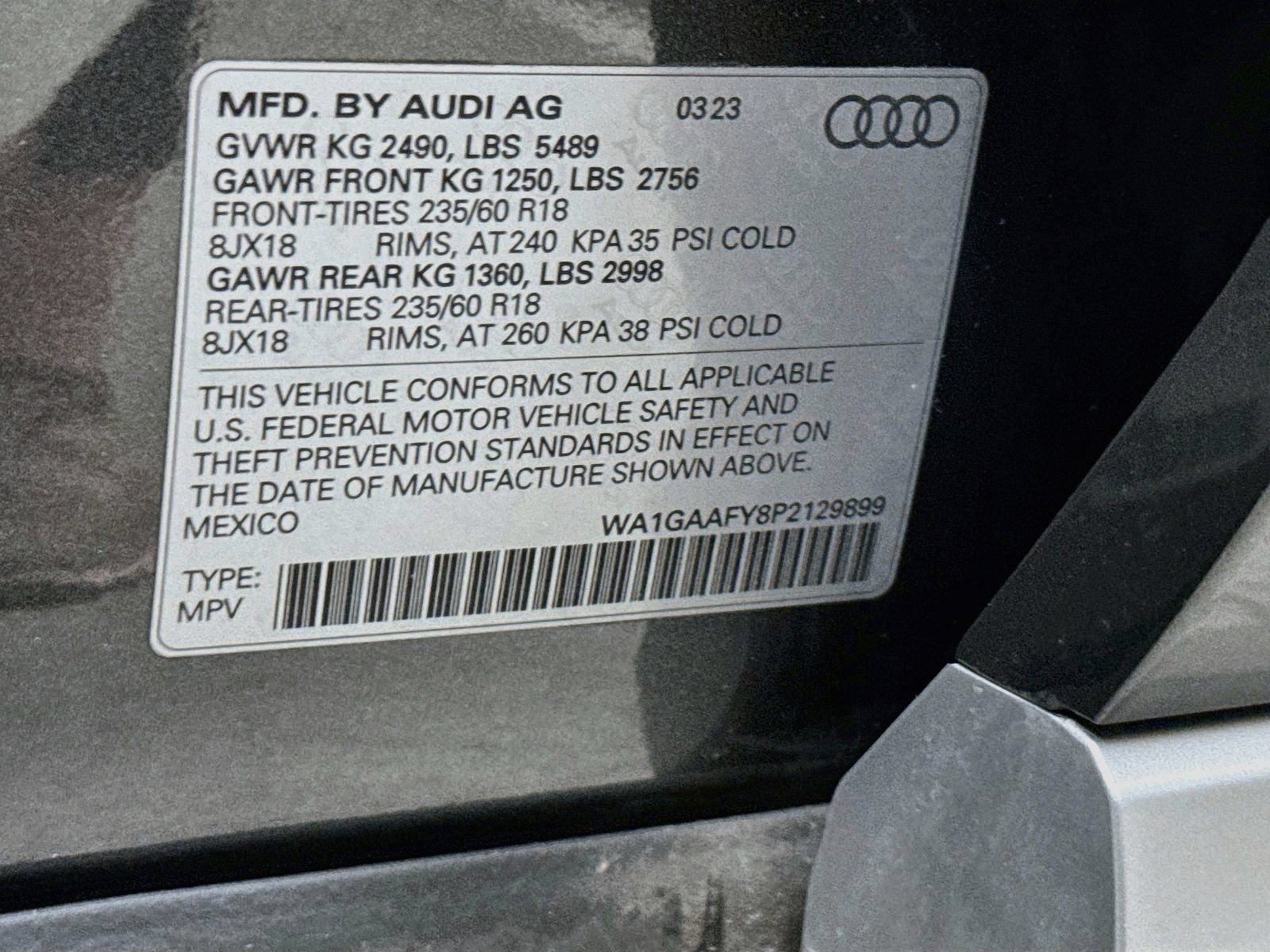 2023 Audi Q5 Premium 45 TFSI S line quattro