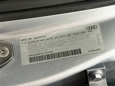 2016 Audi A3 2.0T Premium Plus