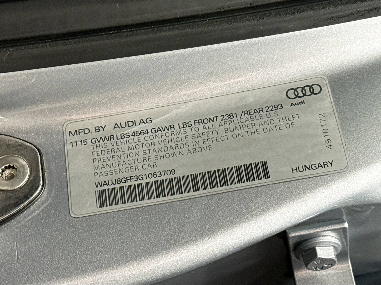 2016 Audi A3 2.0T Premium Plus