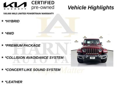 2021 Jeep Wrangler Unlimited Sahara 4xe