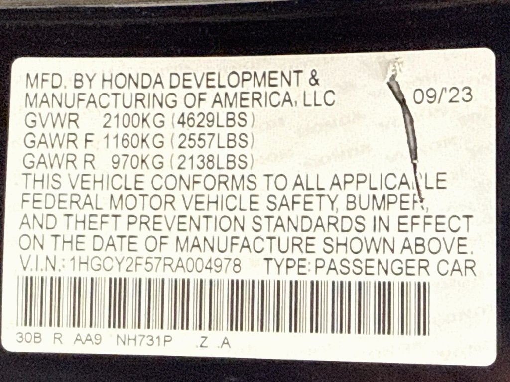 2024 Honda Accord Hybrid Sport