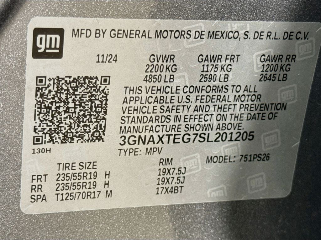 2025 Chevrolet Equinox RS