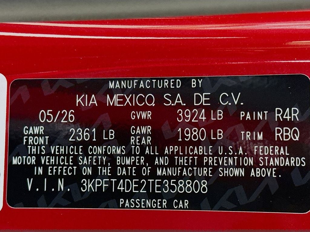 2026 Kia K4 LXS