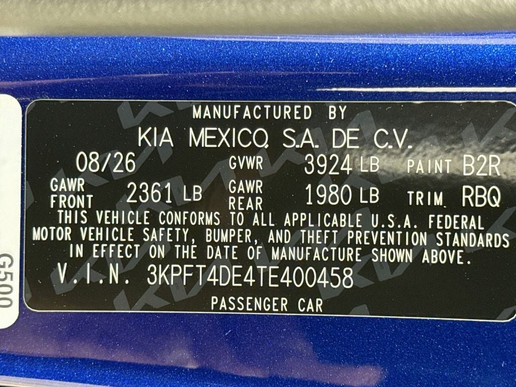 2026 Kia K4 LXS