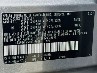 2021 Toyota RAV4 Hybrid XLE