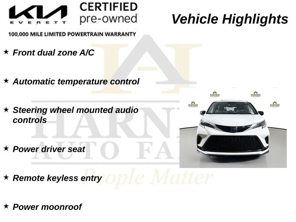 2021 Toyota Sienna XSE 7 Passenger