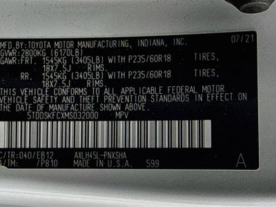 2021 Toyota Sienna XSE 7 Passenger