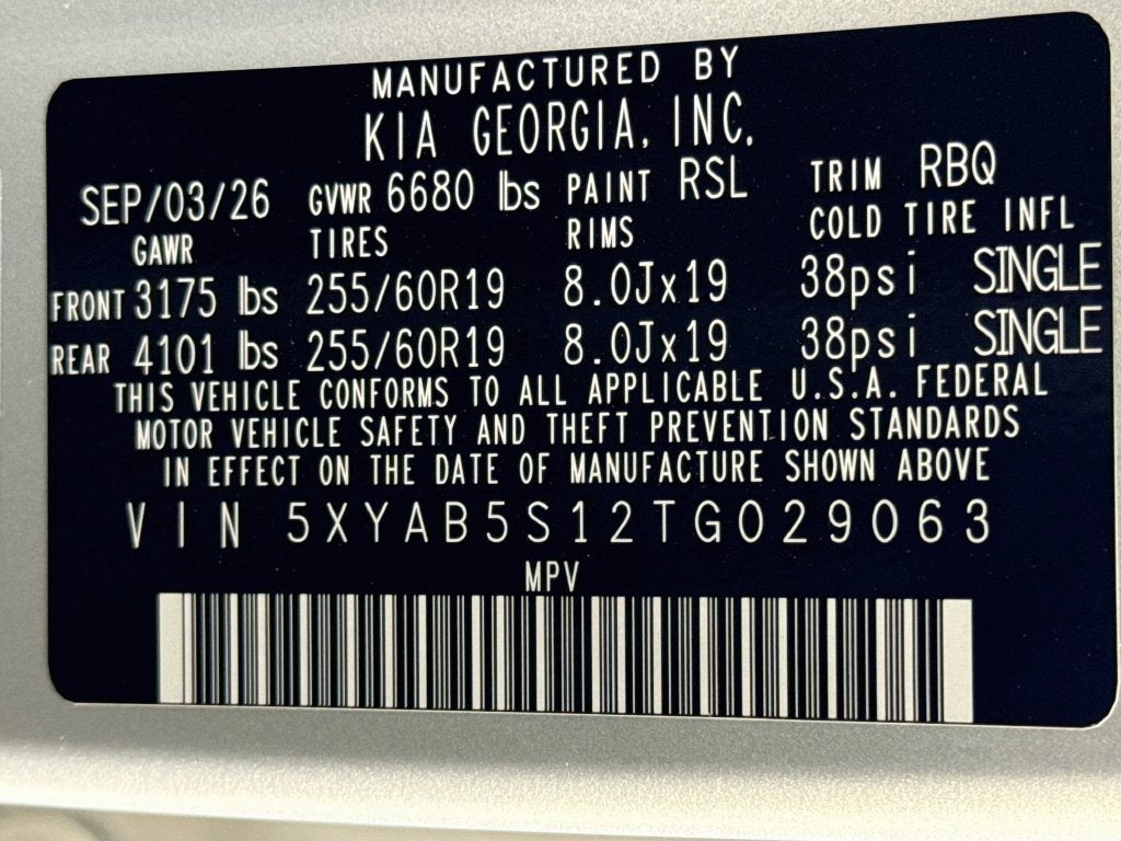 2026 Kia EV9 Light Long Range