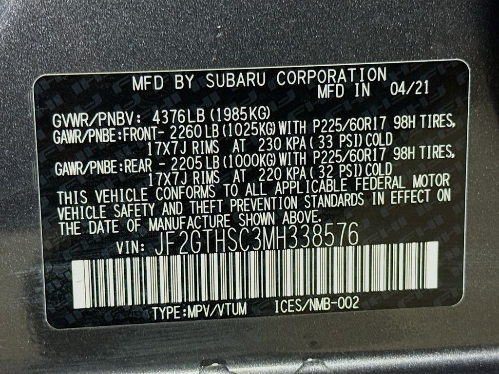 2021 Subaru Crosstrek Sport