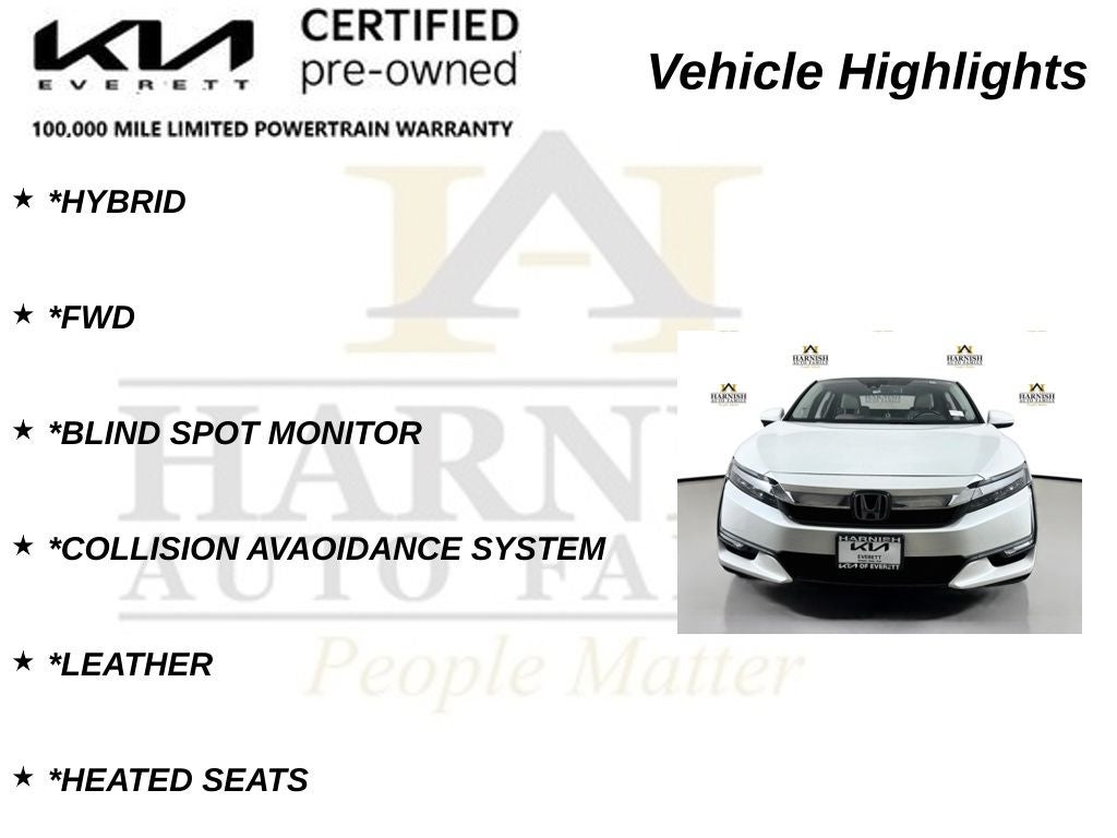 2018 Honda Clarity Plug-In Hybrid Touring