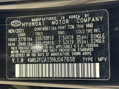 2022 Hyundai Tucson Hybrid SEL Convenience