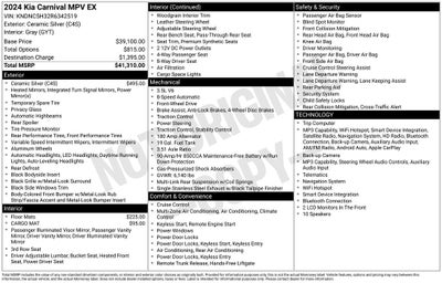2024 Kia Carnival EX