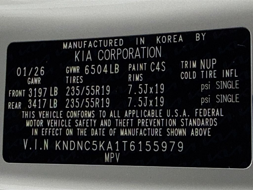 2026 Kia Carnival Hybrid EX
