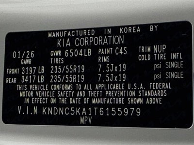 2026 Kia Carnival Hybrid EX