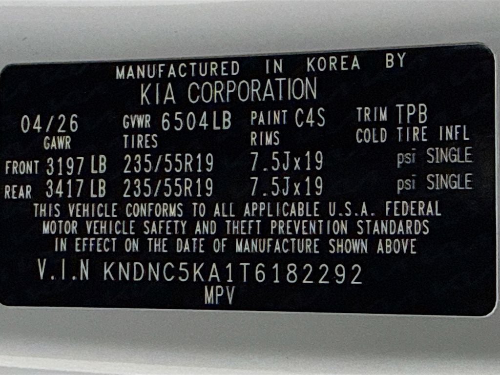 2026 Kia Carnival Hybrid EX