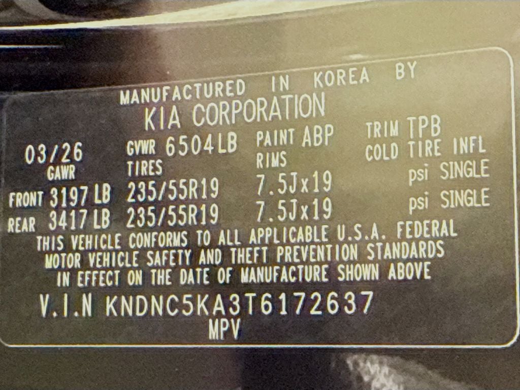 2026 Kia Carnival Hybrid EX