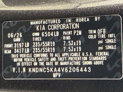 2027 Kia Carnival Hybrid EX