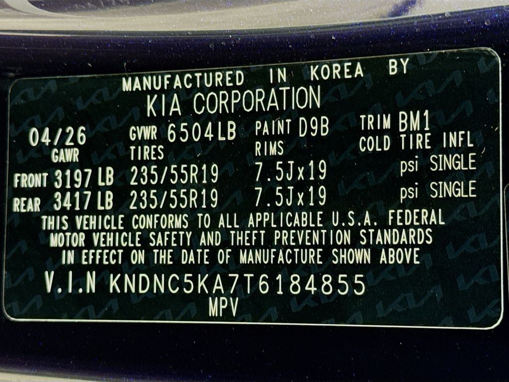 2026 Kia Carnival Hybrid EX