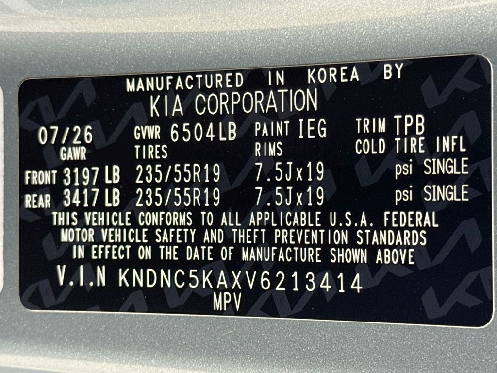 2027 Kia Carnival Hybrid EX