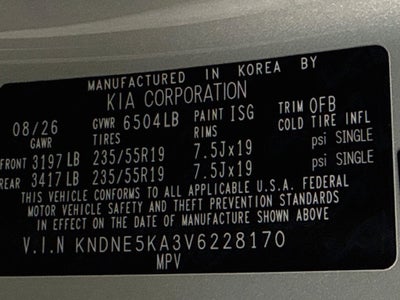2027 Kia Carnival Hybrid SX Prestige