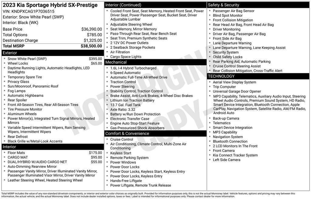 2023 Kia Sportage Hybrid SX-Prestige