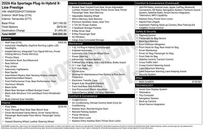 2026 Kia Sportage Plug-In Hybrid X-Line Prestige