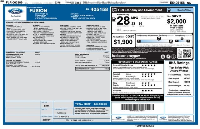 2014 Ford Fusion SE