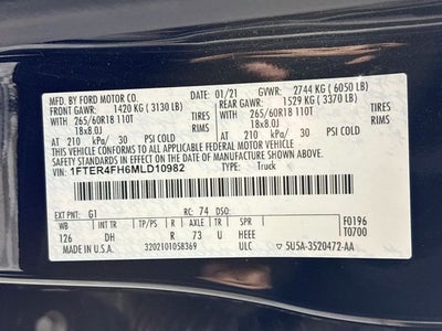 2021 Ford Ranger Lariat