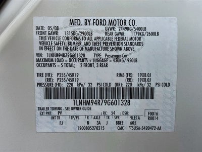 2009 Lincoln MKS Base