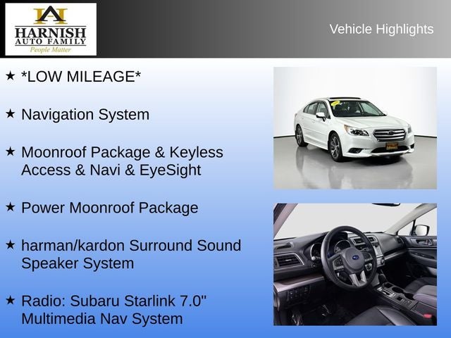 2016 Subaru Legacy Limited Limited