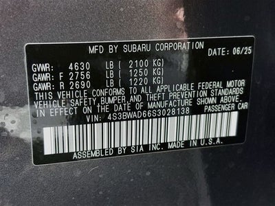 2025 Subaru Legacy Premium