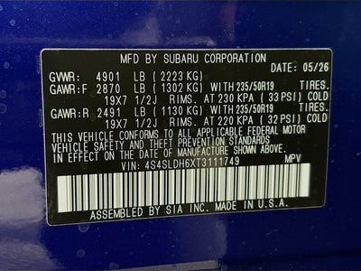 2026 Subaru Forester Sport
