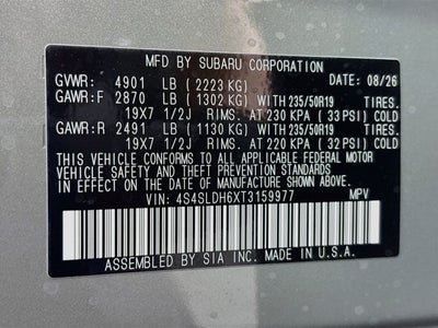 2026 Subaru Forester Sport