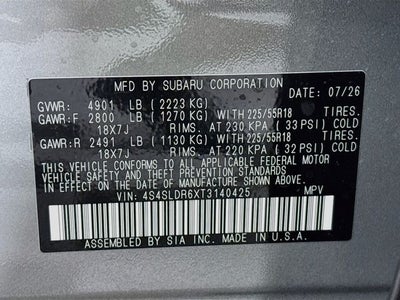 2026 Subaru Forester Limited