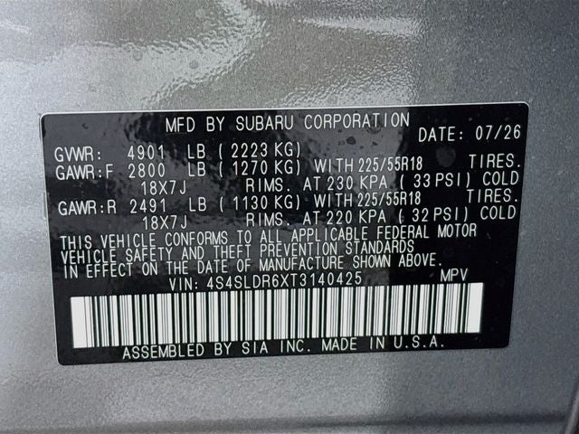 2026 Subaru Forester Limited