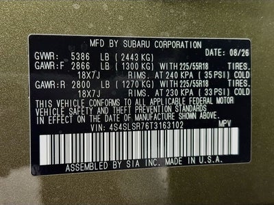 2026 Subaru Forester Hybrid Limited Hybrid