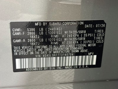 2026 Subaru Forester Hybrid Limited Hybrid
