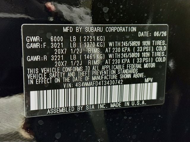 2026 Subaru Ascent Limited