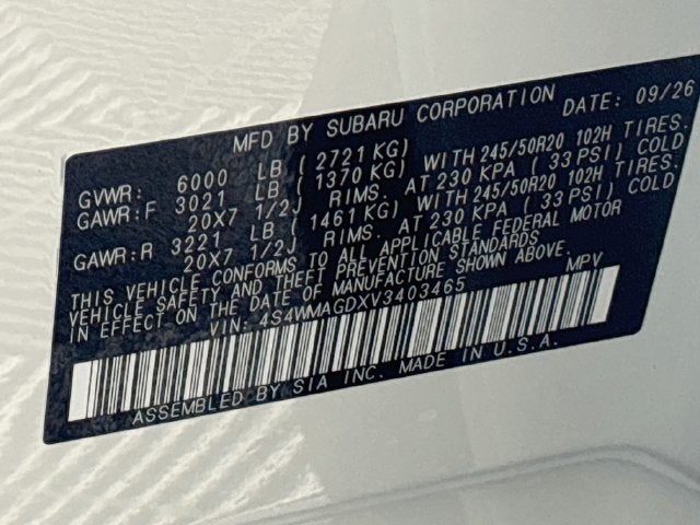 2027 Subaru Ascent Limited
